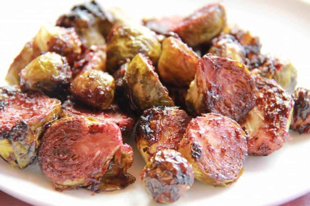Cranberry Glazed Roasted Brussel Sprouts