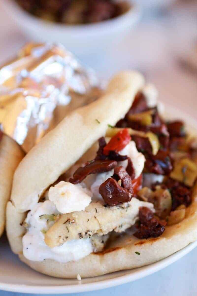 Greek Chicken Gyros