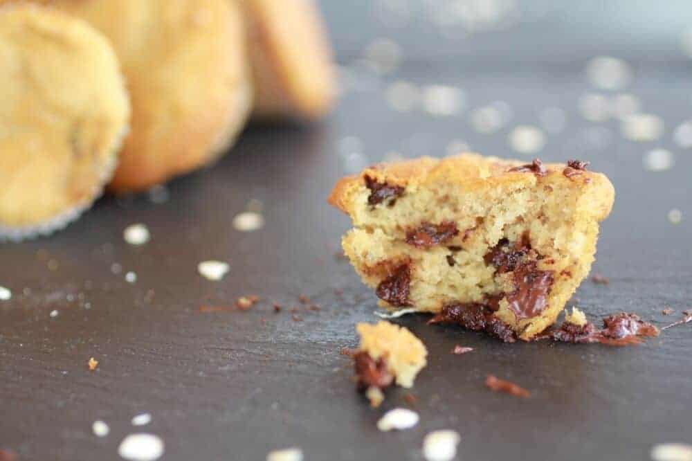 Chocolate Chip Cookie Banana Muffins-10