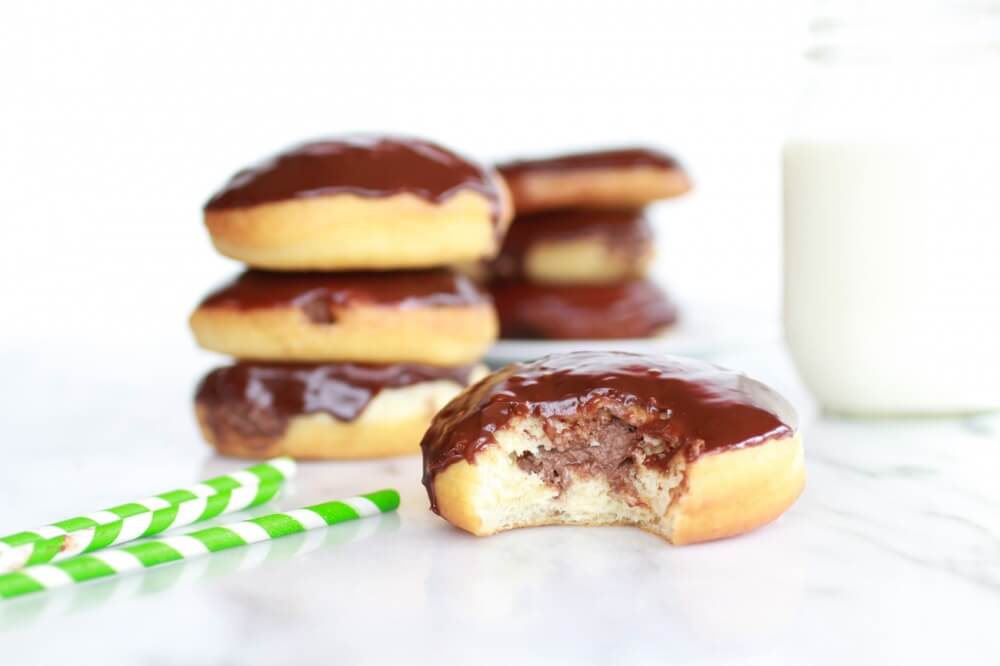 Chocolate Irish Cream Filled Dounuts-12