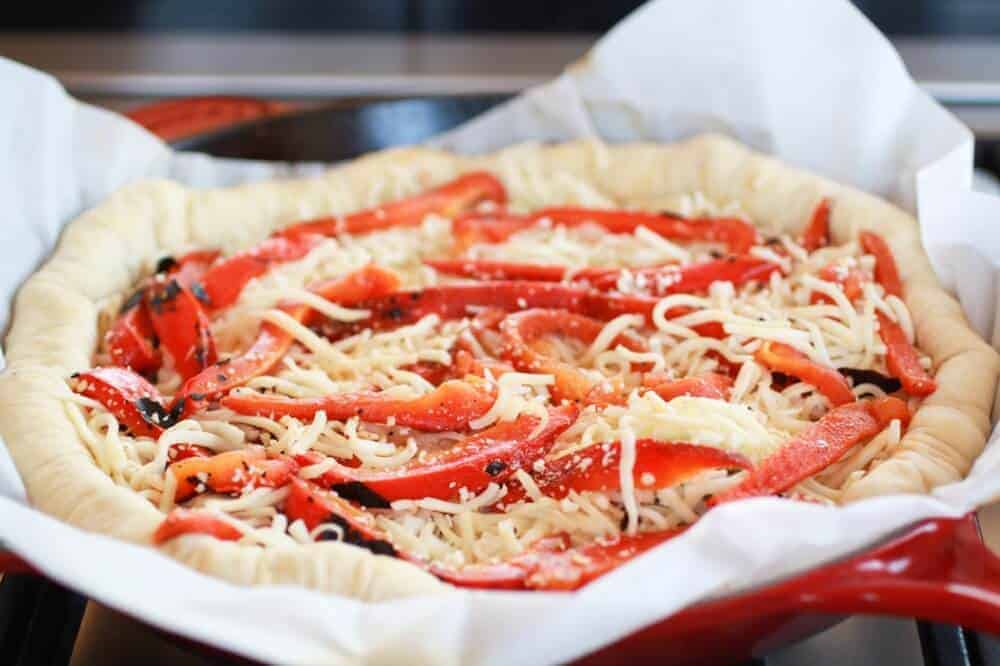 Green Olive Pesto Pizza