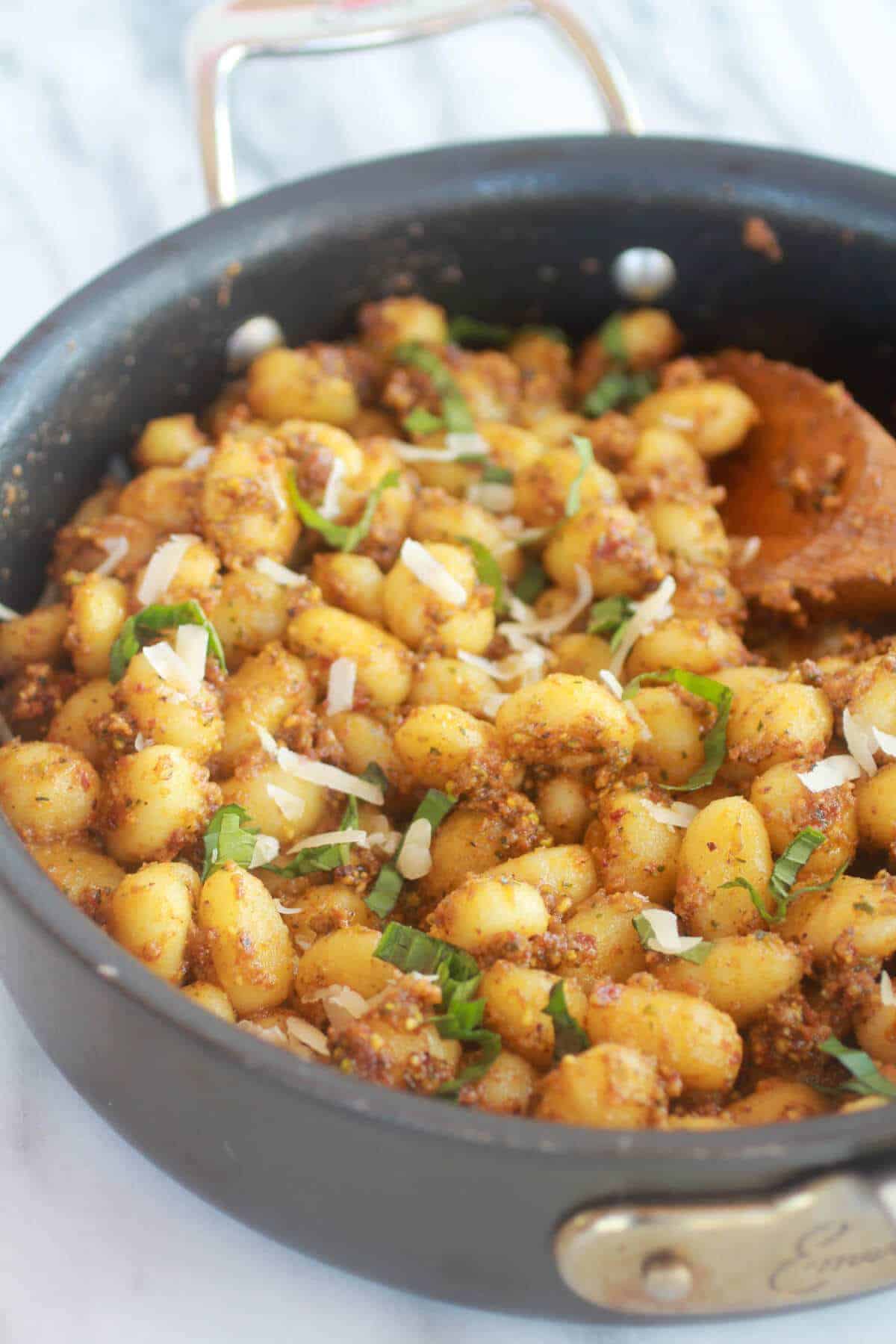 Crispy Gnocchi with Pistachio Pesto-3