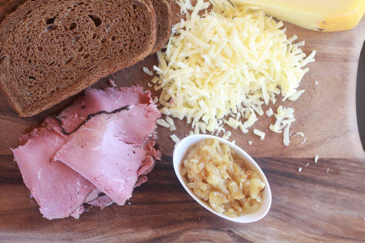 Pastrami and Caramelized Onion Grilled Cheese-2