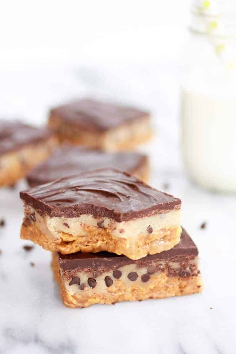 Skinny Chocolate Chip Cookie Dough Special K-Bars-14