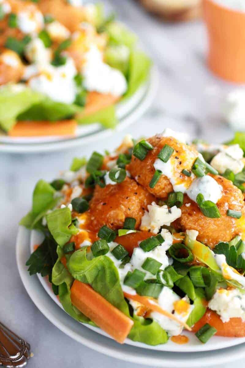 Crispy Buffalo Quinoa Bites Salad | https://body-metrics.site/