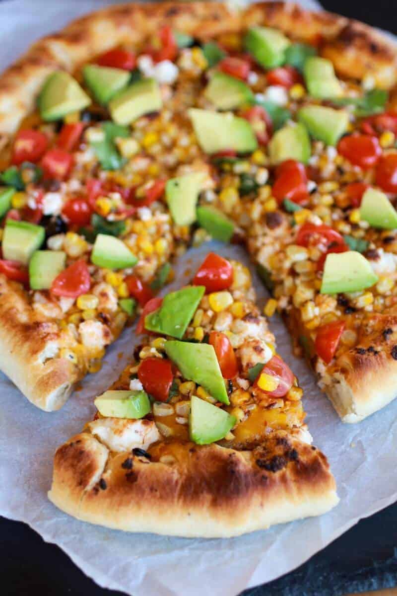 Grilled Corn and Chipotle Pesto Pizza with Queso Fresco | https://body-metrics.site/