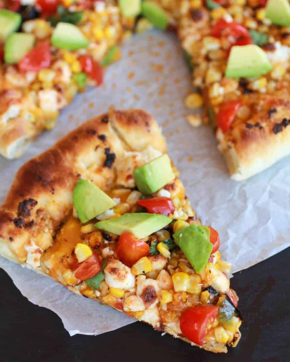 Grilled Corn and Chipotle Pesto Pizza with Queso Fresco | https://body-metrics.site/