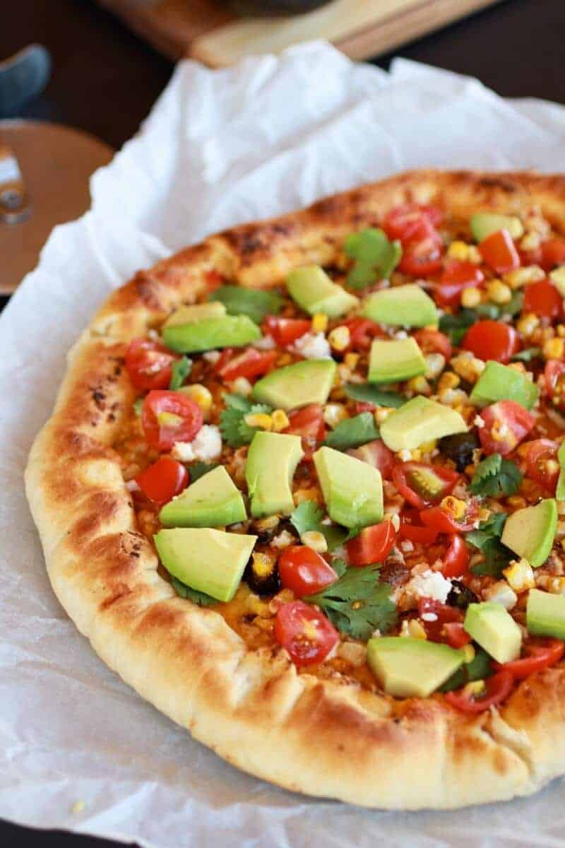 Grilled Corn and Chipotle Pesto Pizza with Queso Fresco | https://body-metrics.site/