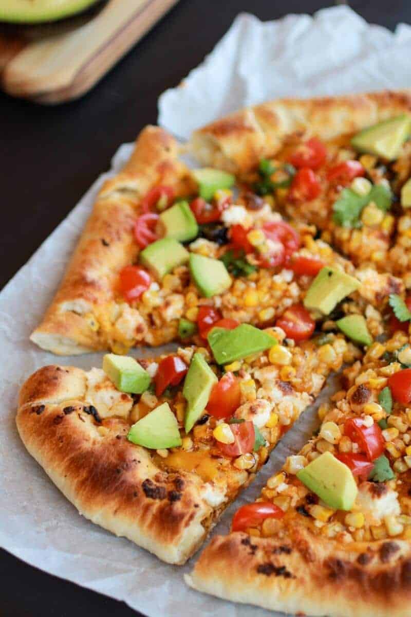 Grilled Corn and Chipotle Pesto Pizza with Queso Fresco | https://body-metrics.site/