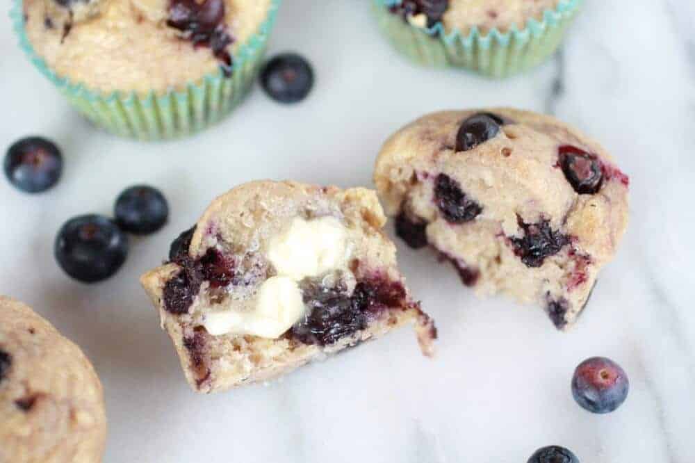 Whole Wheat Caramelized Blueberry Loaded Muffins | https://body-metrics.site/