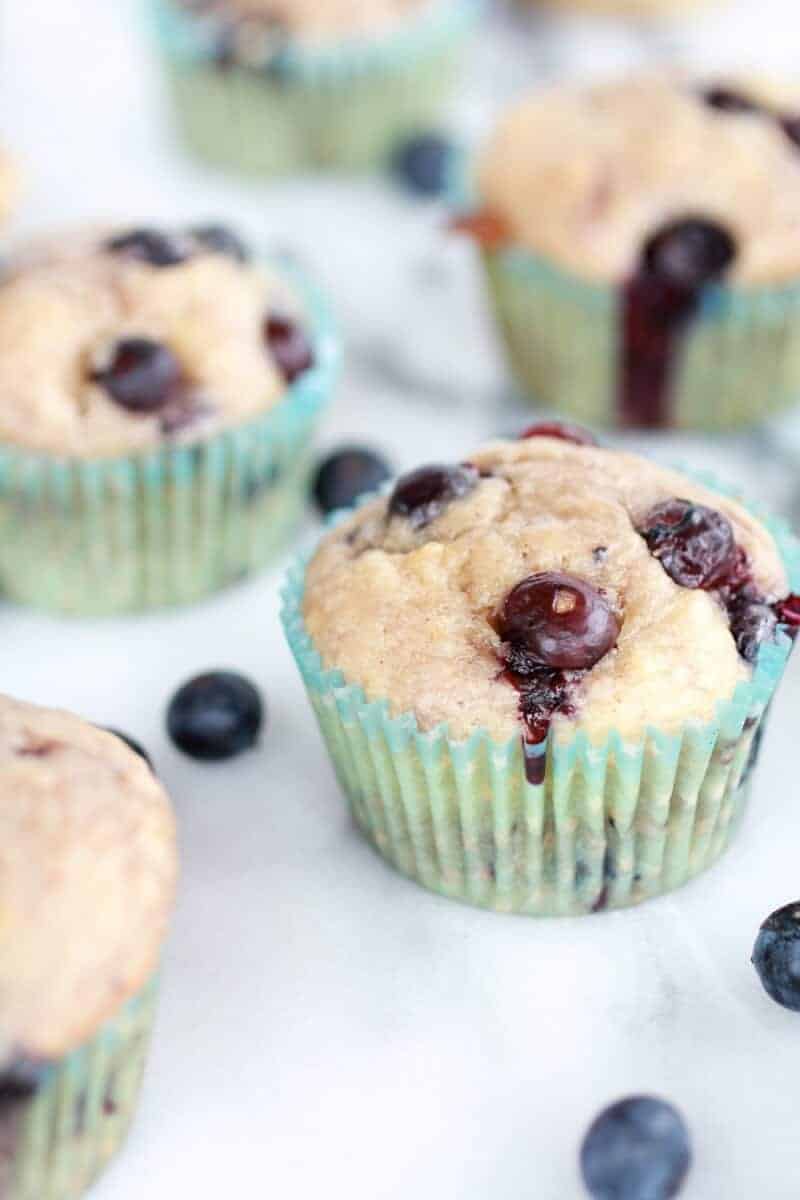 Whole Wheat Caramelized Blueberry Loaded Muffins | https://body-metrics.site/