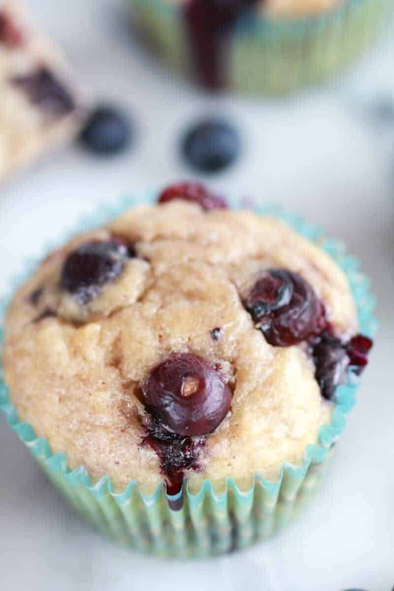 Whole Wheat Caramelized Blueberry Loaded Muffins | https://body-metrics.site/