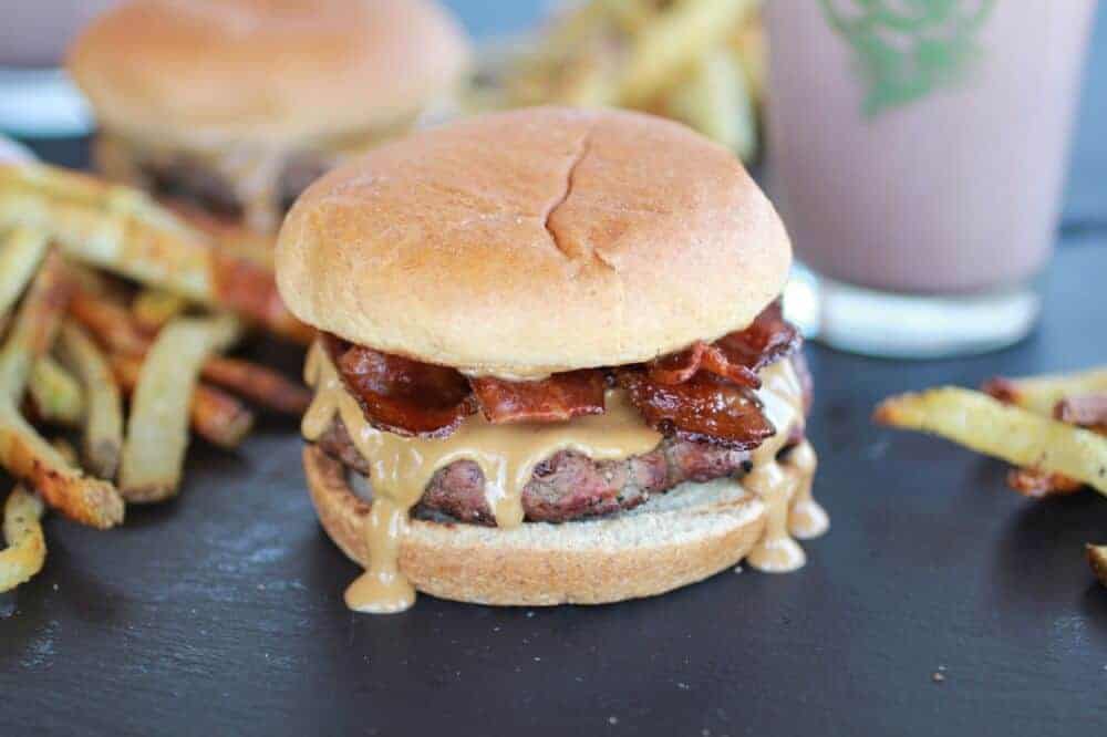 Peanut Butter Burgers with Slim Jim Fries and Chocolate Malted Milkshake | https://body-metrics.site/