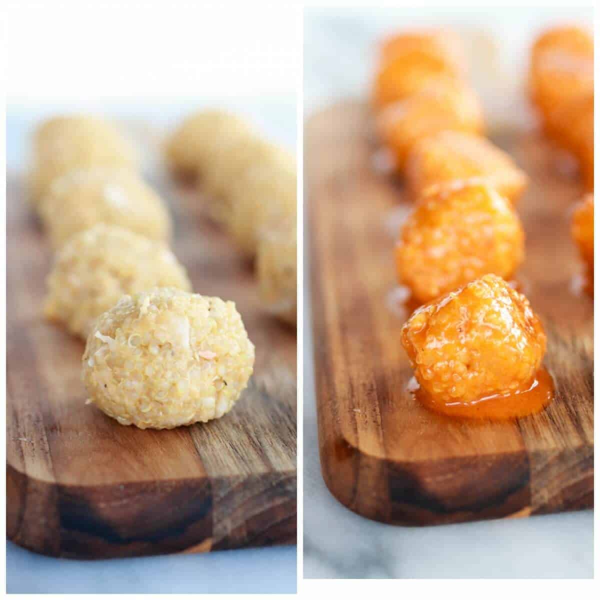 Crispy Buffalo Quinoa Bites Salad | https://body-metrics.site/