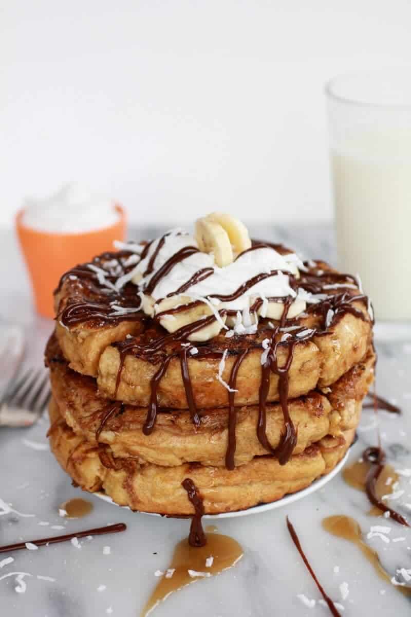 caramelized coconut banana bread waffle french toast | https://body-metrics.site/