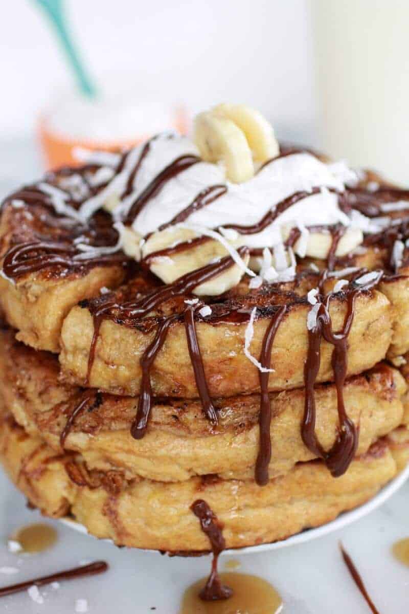 caramelized coconut banana bread waffle french toast | https://body-metrics.site/