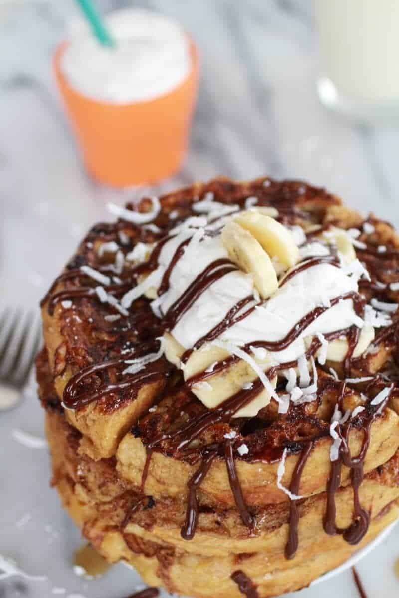 caramelized coconut banana bread waffle french toast | https://body-metrics.site/