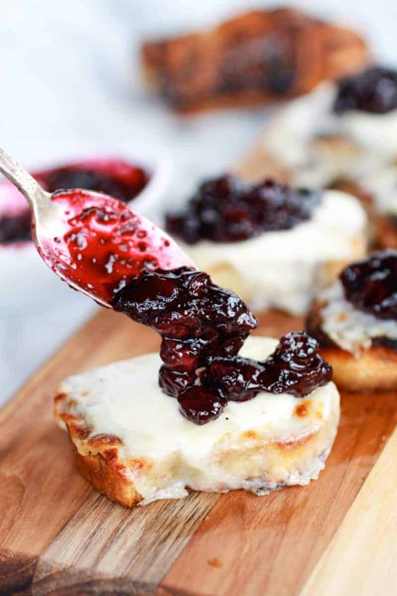 Blueberry Basil Balsamic Mozzarella Crisps | halfbakedharvest.com