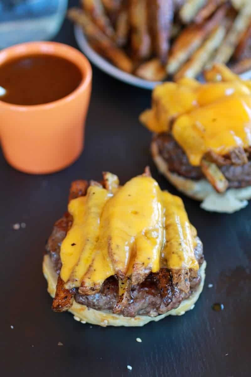 French Fry Bourbon Burgers | halfbakedharvest.com