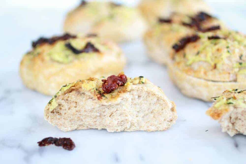Parmesan Garlic Zucchini Whole Wheat Focaccia Buns | halfbakedharvest.com