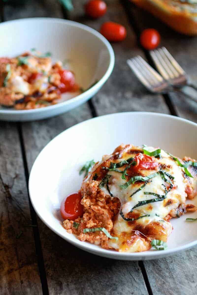Creamy Caprese Quinoa Bake | halfbakedharvest.com/