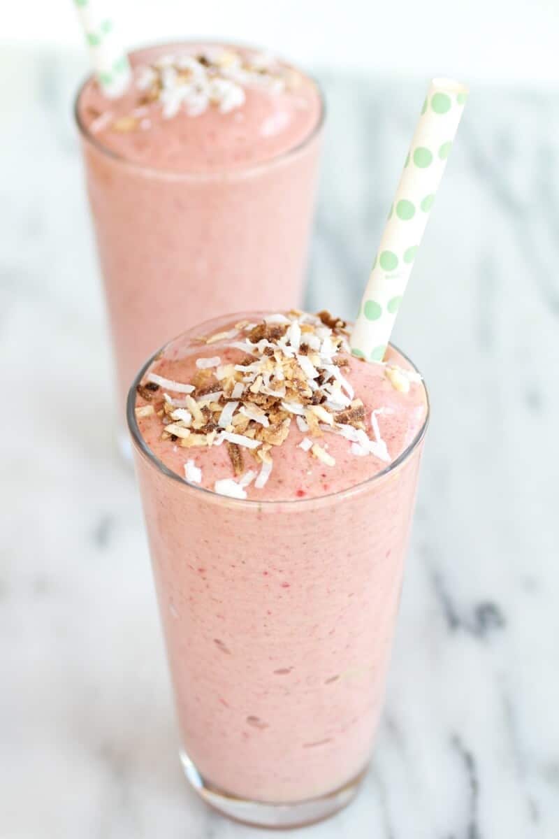 Strawberry-Banana Colada Smoothie | halfbakedharvest.com
