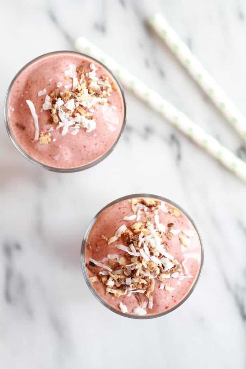 Strawberry-Banana Colada Smoothie | halfbakedharvest.com
