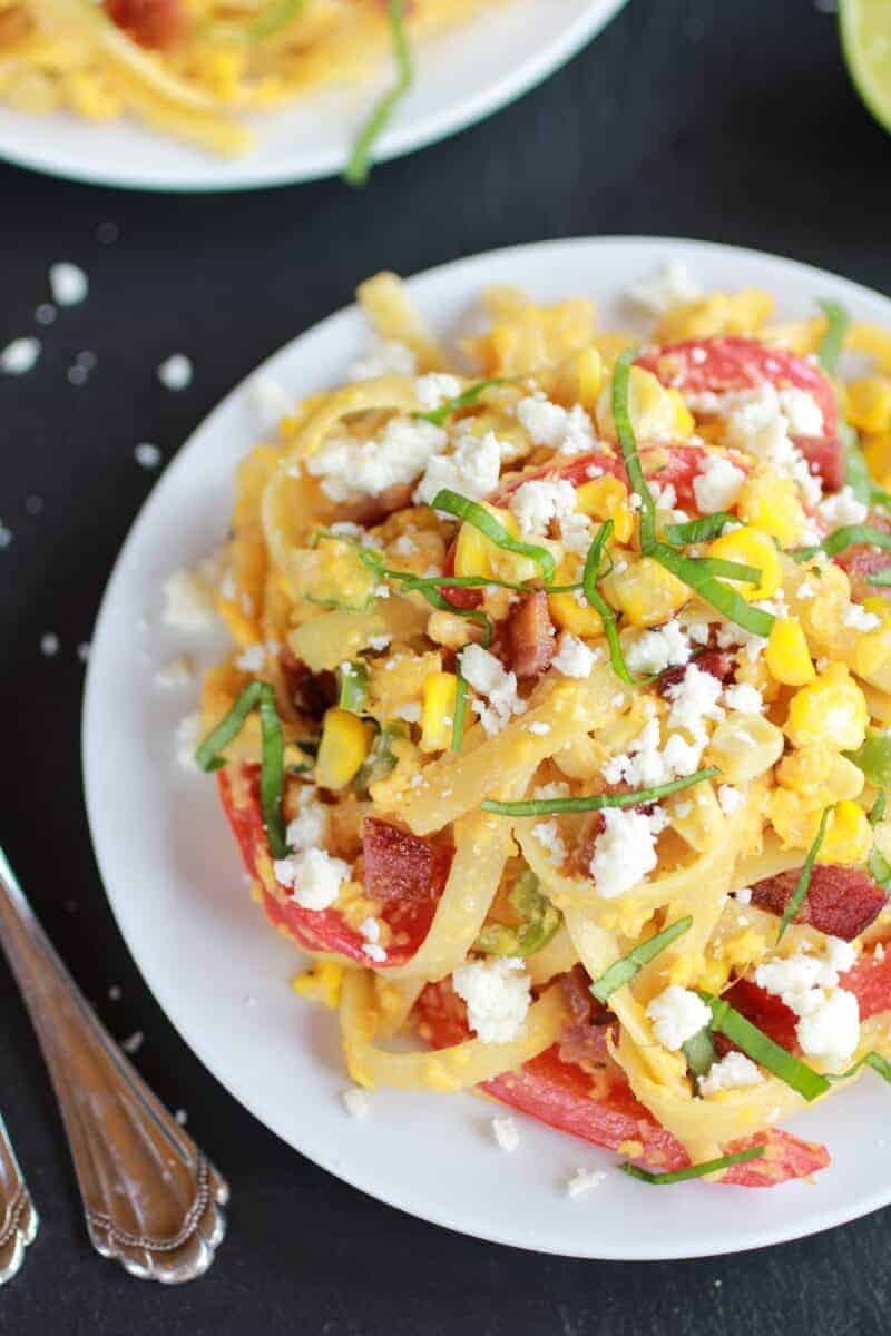 Summer Grilled Mexican Street Corn Fettuccine | halfbakedharvest.com