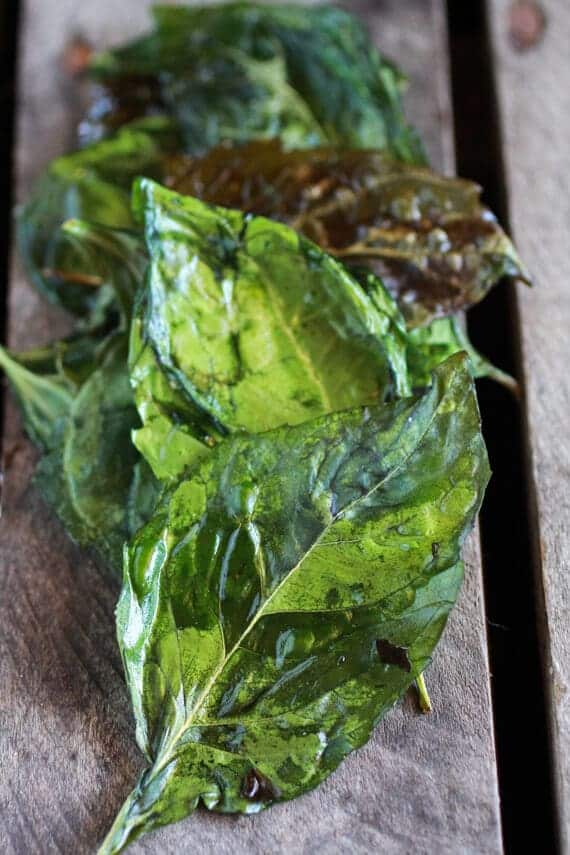 Simple Crispy Basil Caramelized Garden Vegetable + Fontina French Bread Pizza | halfbakedharvest.com