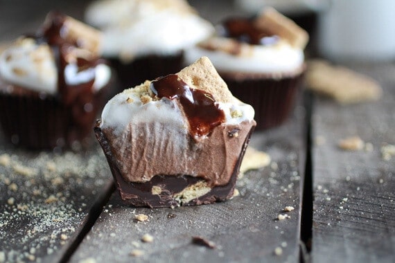 S'more Milk Chocolate Mousse Chocolate Cups | halfbakedharvest.com