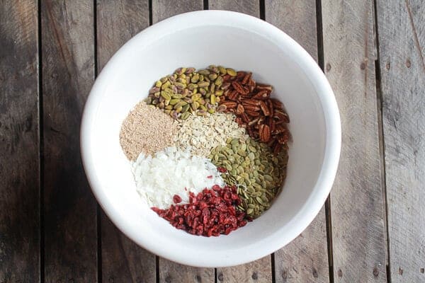 Brown Butter Pumpkin Seed and Espresso Glazed Big Cluster Granola | halfbakedharvest.com