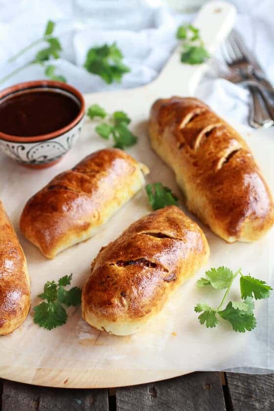 Caramelized Onion and BBQ Chicken Strombolis | halfbakedharvest.com