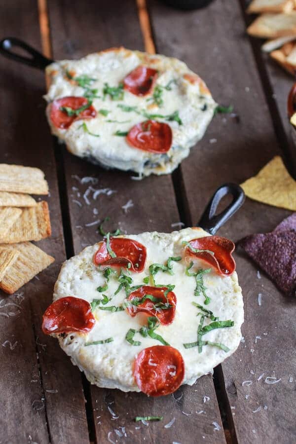 Roasted Cauliflower White Pizza Dip | halfbakedharvest.com