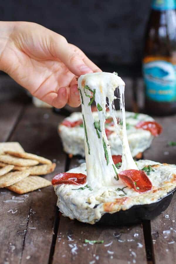 Roasted Cauliflower White Pizza Dip | halfbakedharvest.com