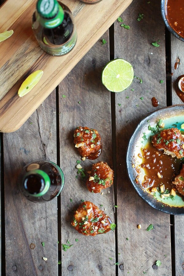 Sweet and Sour Sticky Thai Boneless Oven Baked Chicken Wings | halfbakedharvest.com