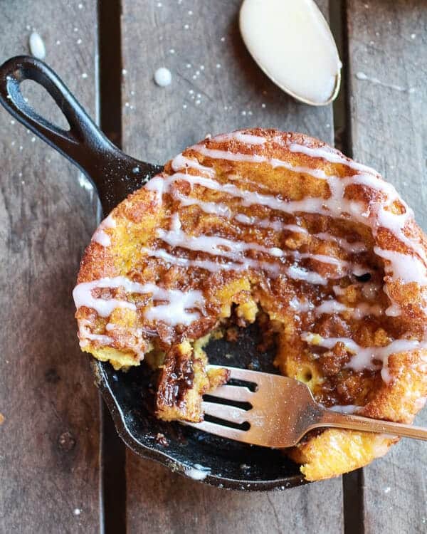 Chocolate Chip Pumpkin Cinnamon Roll Dutch Baby | halfbakedharvest.com