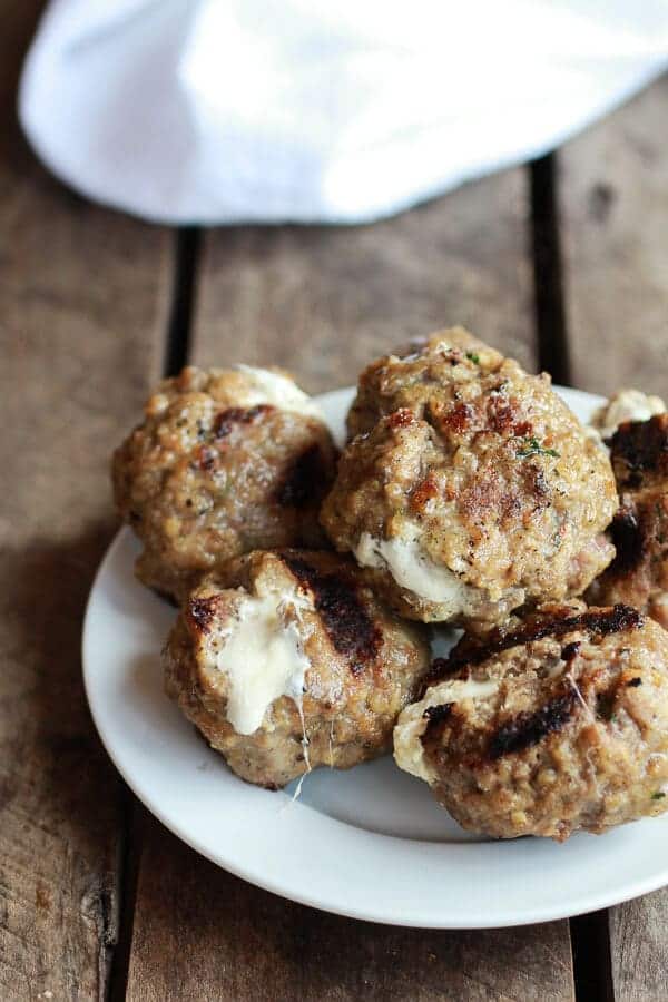 Easy Burrata Cheese Stuffed Spicy Meatball Subs | halfbakedharvest.com