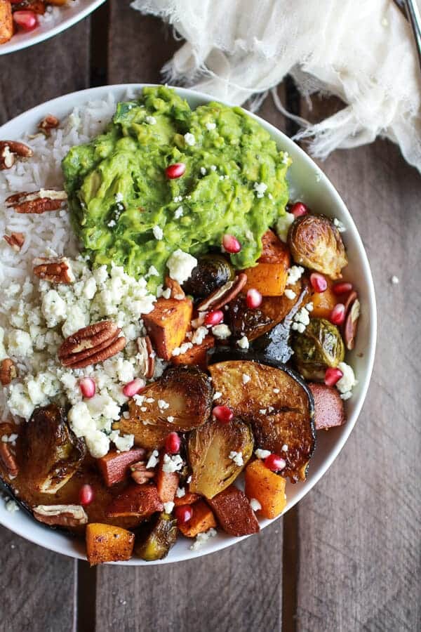 Roasted Harvest Veggie, Curried Avocado + Coconut Rice Bowls | halfbakedharvest.com