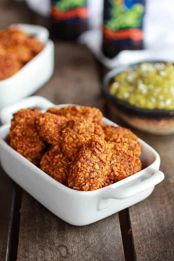 Roasted Pumpkin Chipotle Cheddar Tots with Avocado Blue Cheese Ranch | halfbakedharvest.com