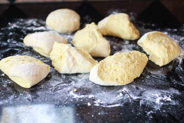 Super Easy Crusty No-Knead Pumpkin Bread Bowls-5