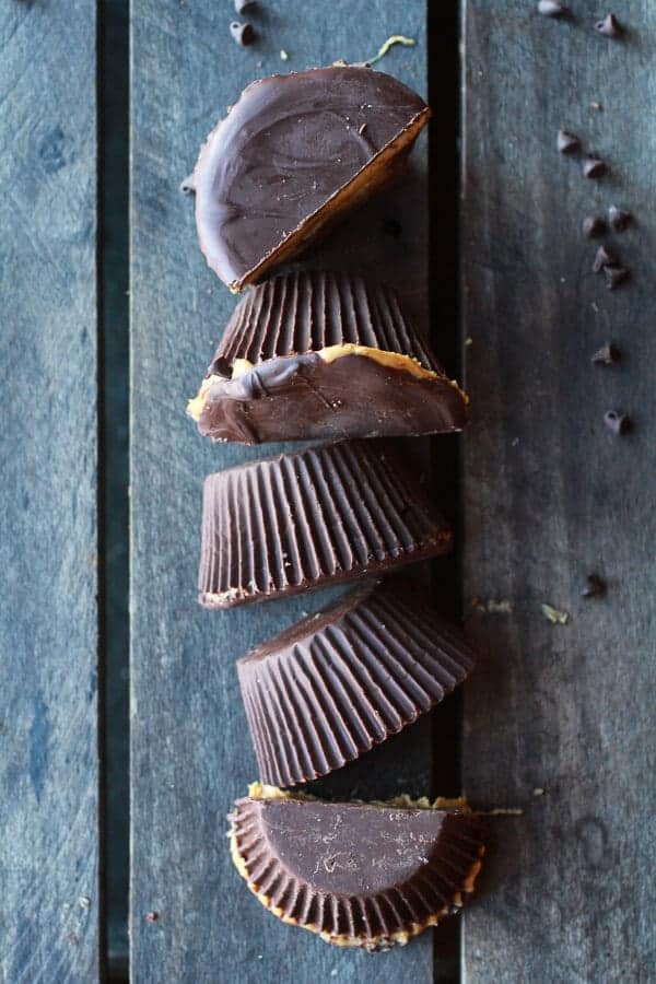 Tripple Layer Peanut Butter + Chocolate Chip Cookie + Cookie Dough Cups | halfbakedharvest.com