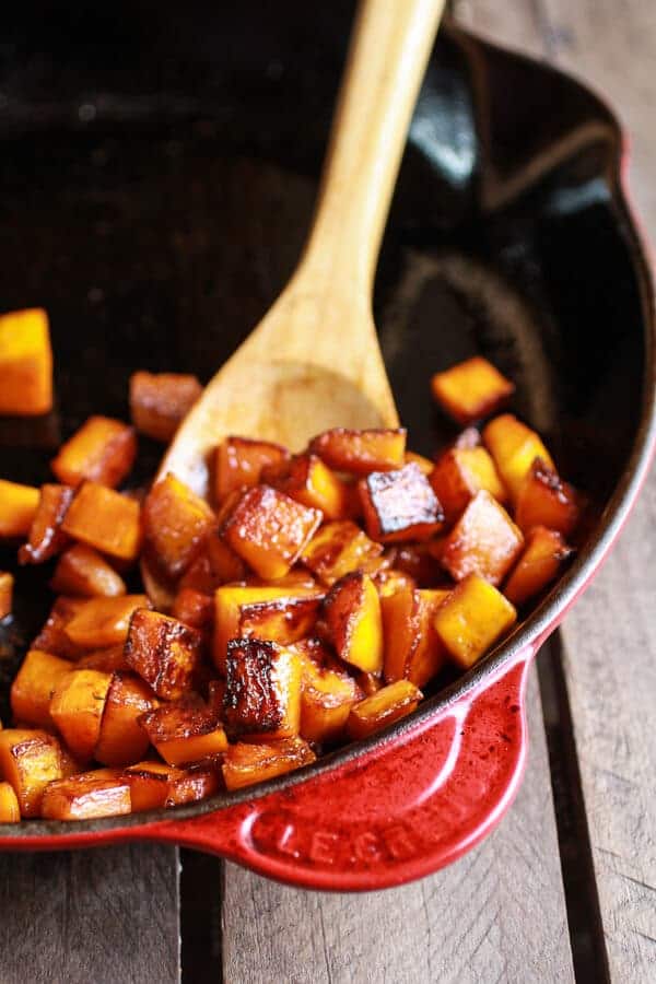 Caramelized Butternut, Crispy Kale + Fontina Pizza | halfbakedharvest.com
