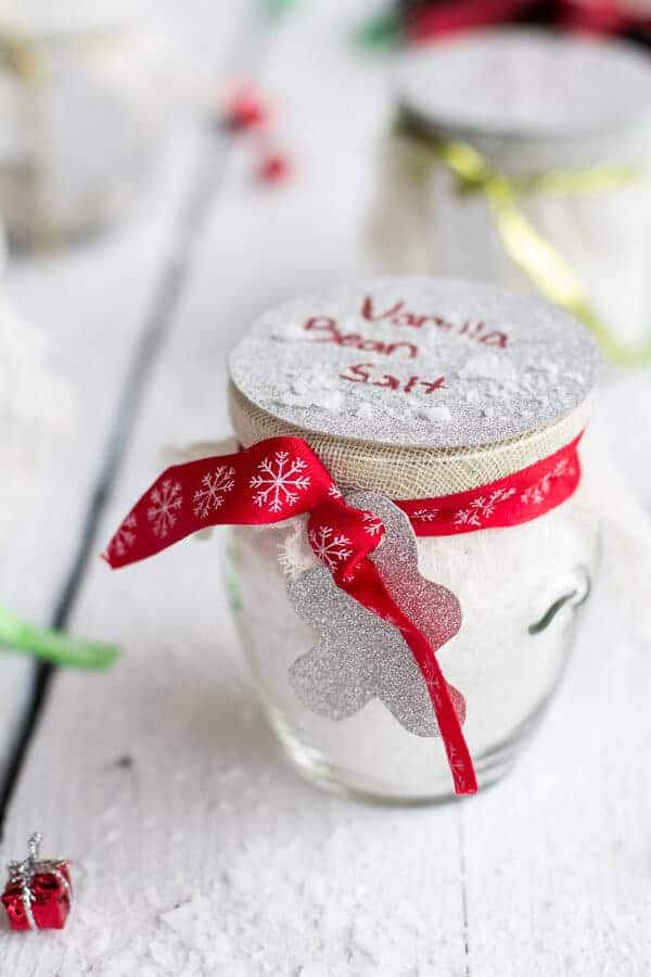 Homemade Holiday Gifts- Vanilla Bean Salt + Vanilla Bean Sugar | halfbakedharvest.com @hbharvest