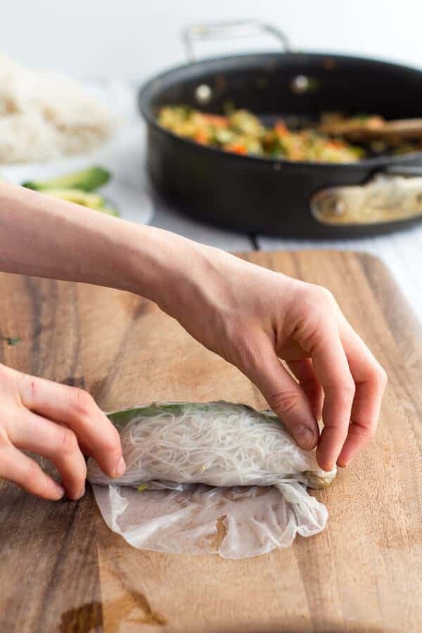 Brussels Sprout + Avocado Winter Rolls with Grapefruit Hoisin Dipping Sauce | halfbakedharvest.com