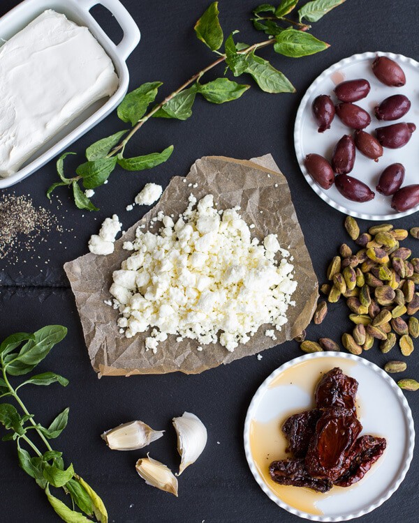 Crazy Greek Feta, Sun-Dried Tomato and Pistachio Truffles | halfbakedharvest.com