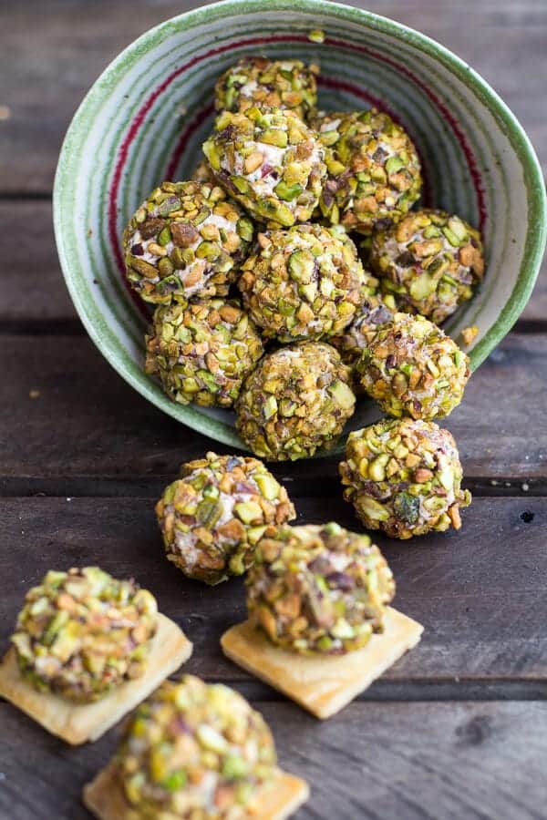 Crazy Greek Feta, Sun-Dried Tomato and Pistachio Truffles | halfbakedharvest.com