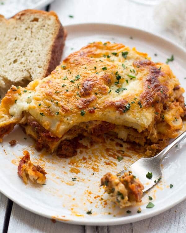 Extra Cheesy Classic Homemade Lasagna | halfbakedharvest.com