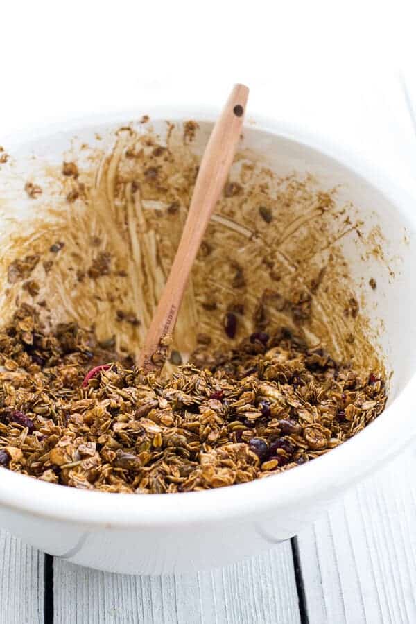 Gingerbread Boy Granola | halfbakedharvest.com