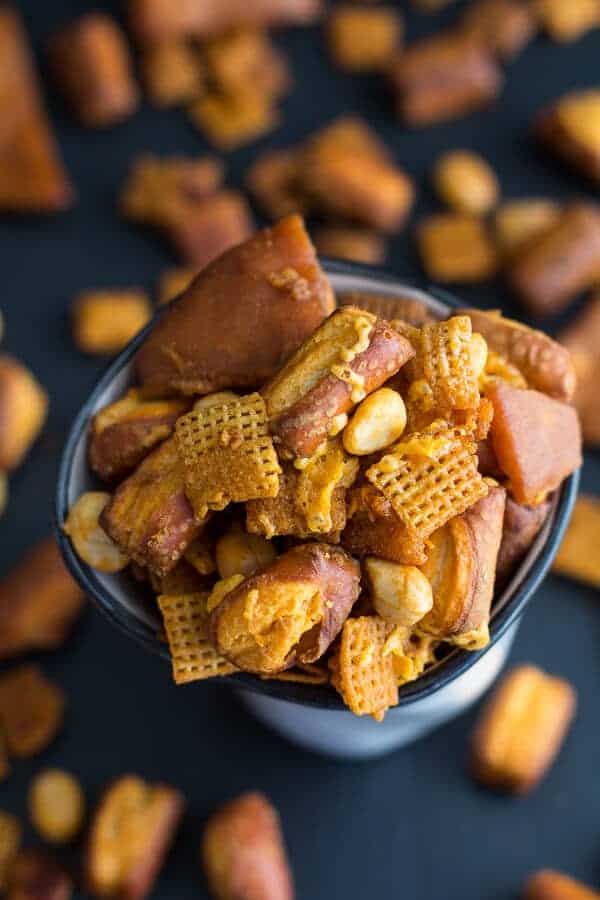 Buffalo Cheddar Chex Mix | halfbakedharvest.com