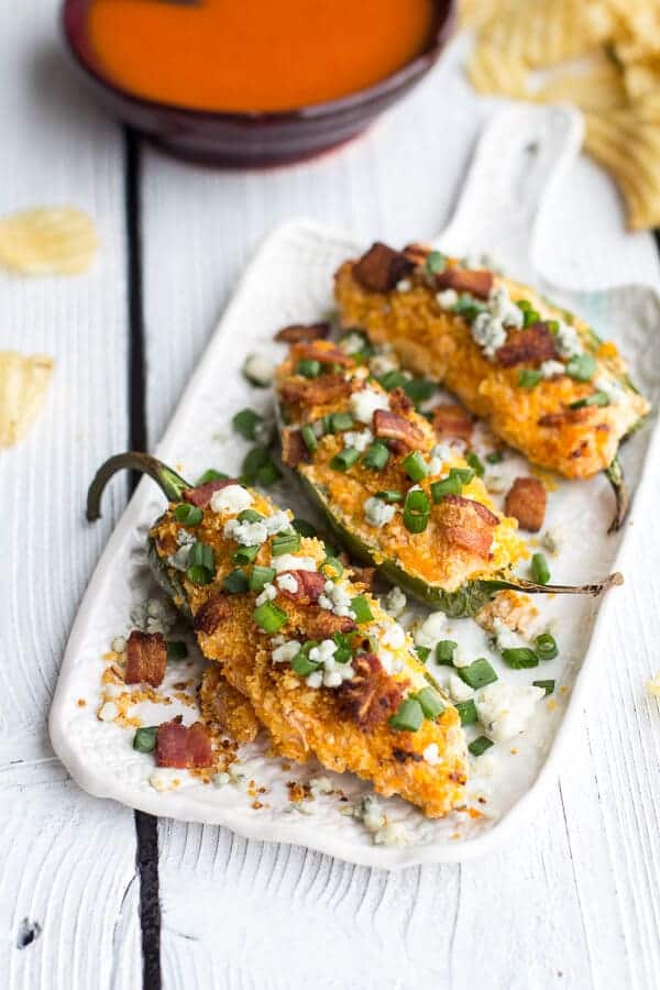Buffalo Chicken Jalapeño Poppers | halfbakedharvest.com